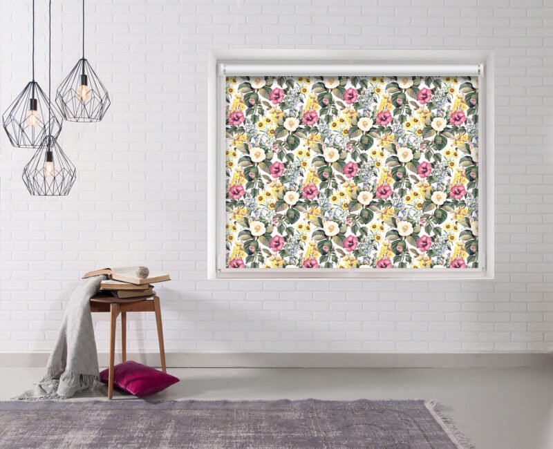 Summer Sky flowers - Printed Roller Blind