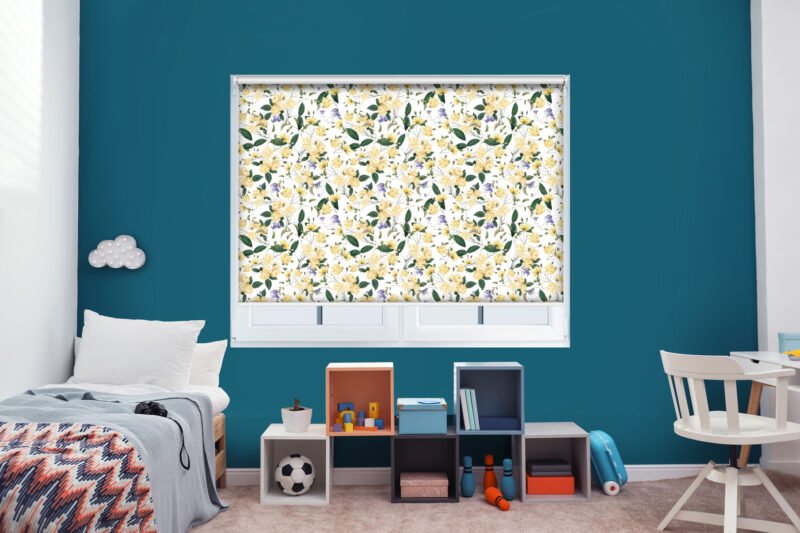 Yellow Flowers - Printed Roller Blind