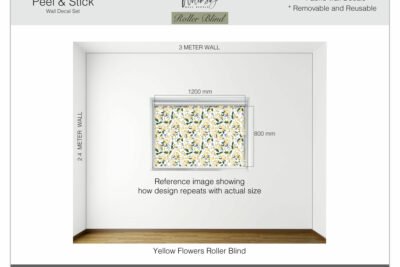 Yellow Flowers - Printed Roller Blind
