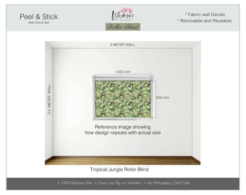 Tropical Jungle - Printed Roller Blind