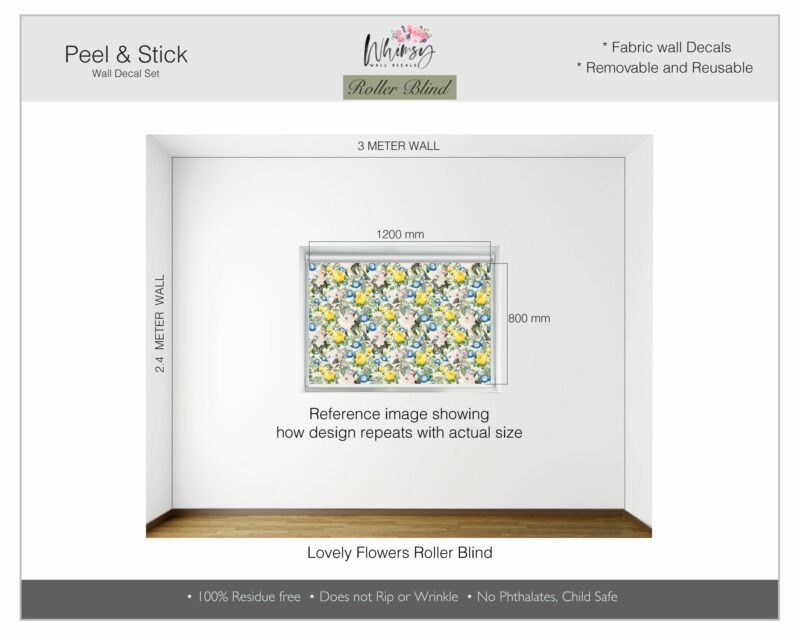 Lovely Flowers - Printed Roller Blind