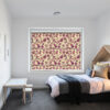 Red Peony - Printed Roller Blind