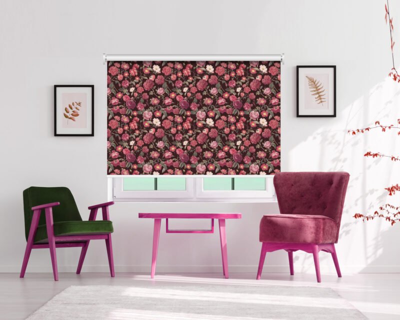 Romantic Red Roses - Printed Roller Blind