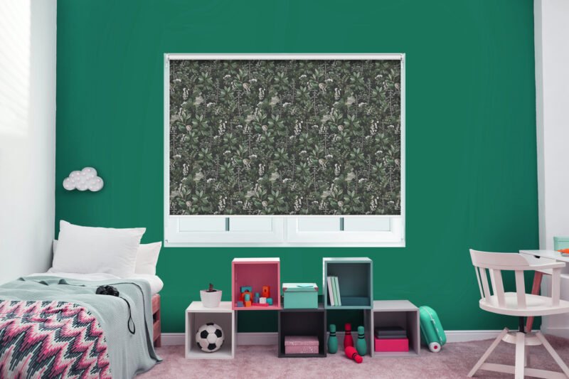 Dark Greenery - Printed Roller Blind