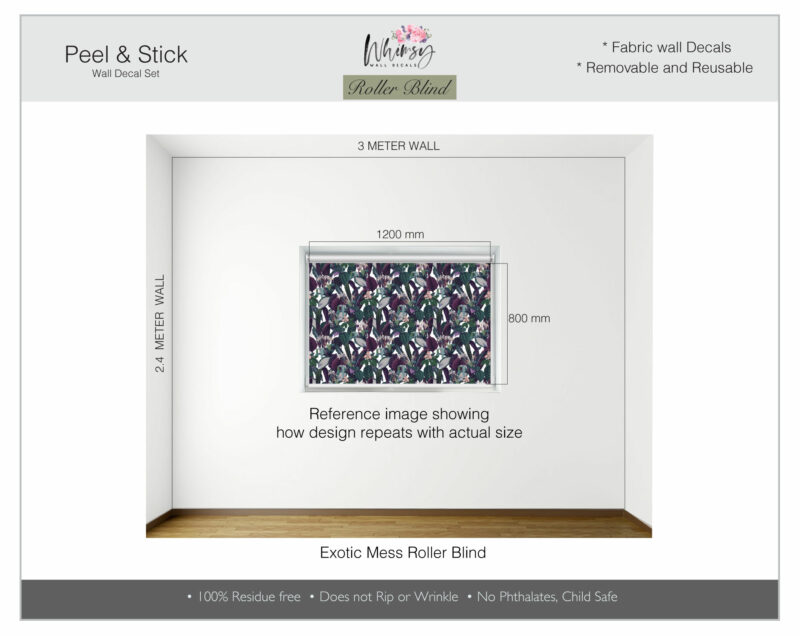 Exotic Mess - Printed Roller Blind