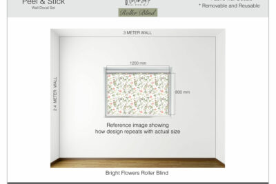 Bright Flowers - Printed Roller Blind