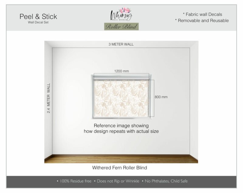 Withered Fern - Printed Roller Blind