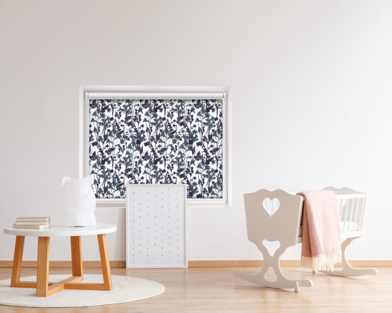 Lilies At Night - Printed Roller Blind