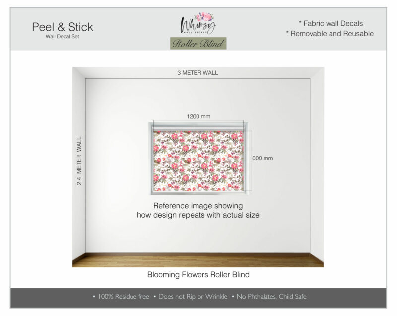 Blooming Flowers - Printed Roller Blind