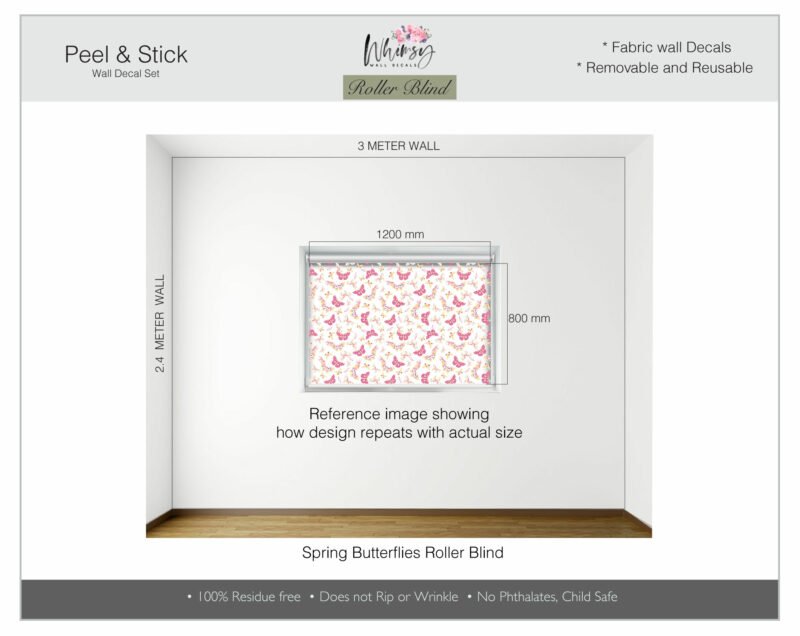 Spring Butterflies- Printed Roller Blind