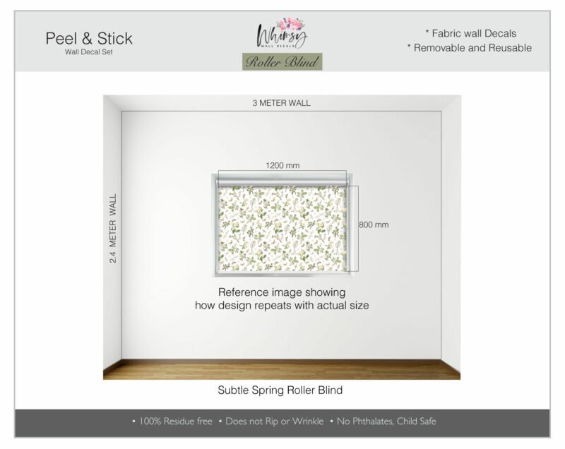 Subtle Spring - Printed Roller Blind