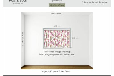 Majestic Flowers - Printed Roller Blind