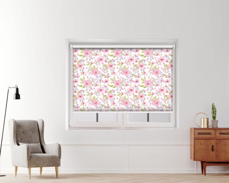 Watercolor Spring - Printed Roller Blind