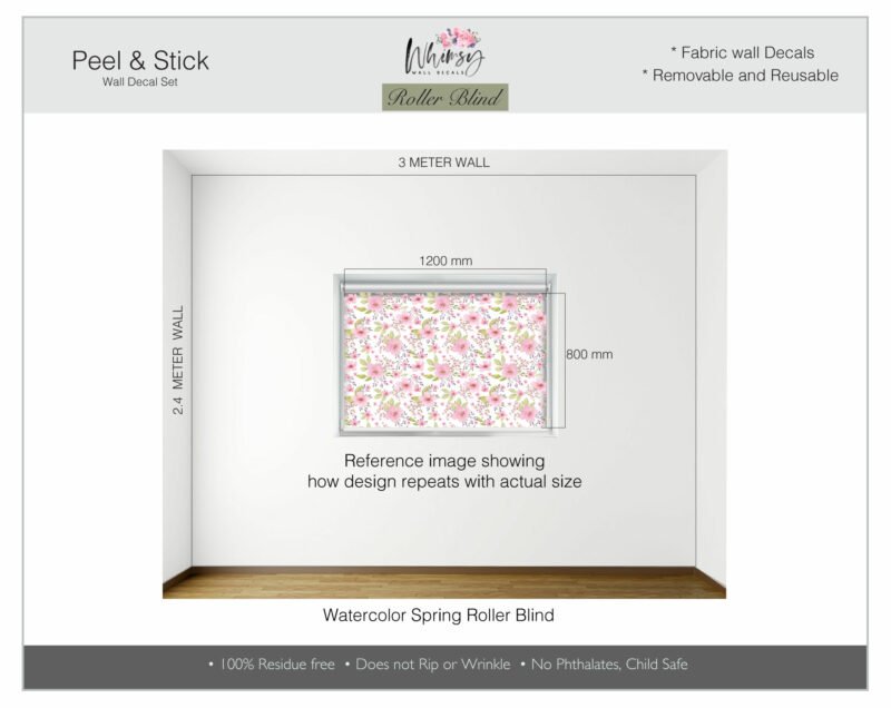 Watercolor Spring - Printed Roller Blind