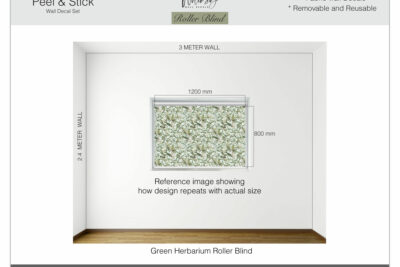 Green Herbarium - Printed Roller Blind