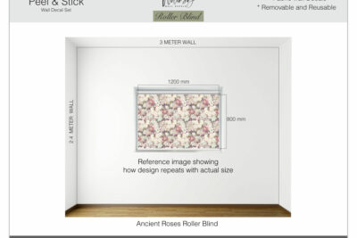 Ancient Roses - Printed Roller Blind