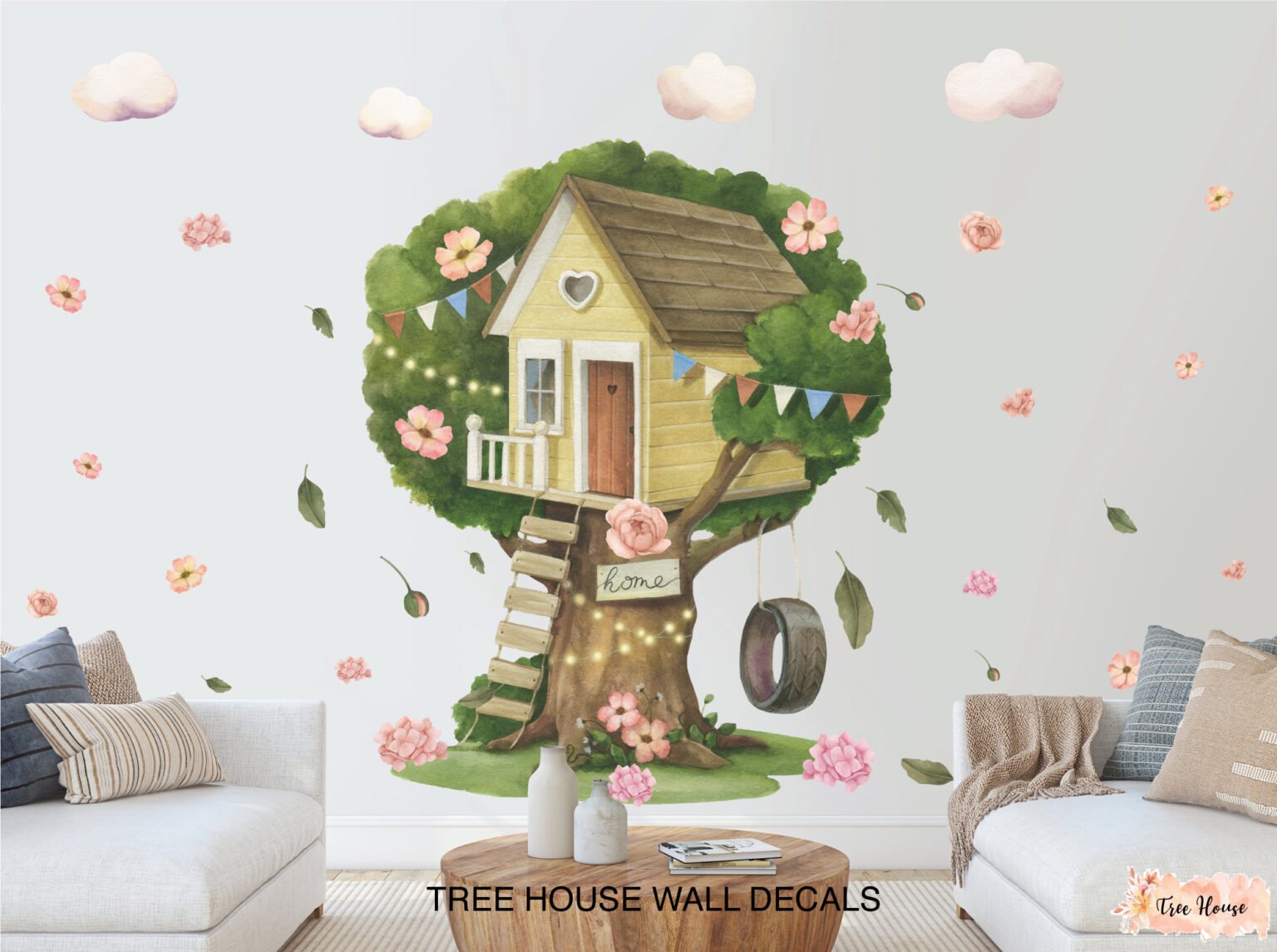 Tree House Wall Decals Removable Wallpapers, Wall Stickers & Wall
