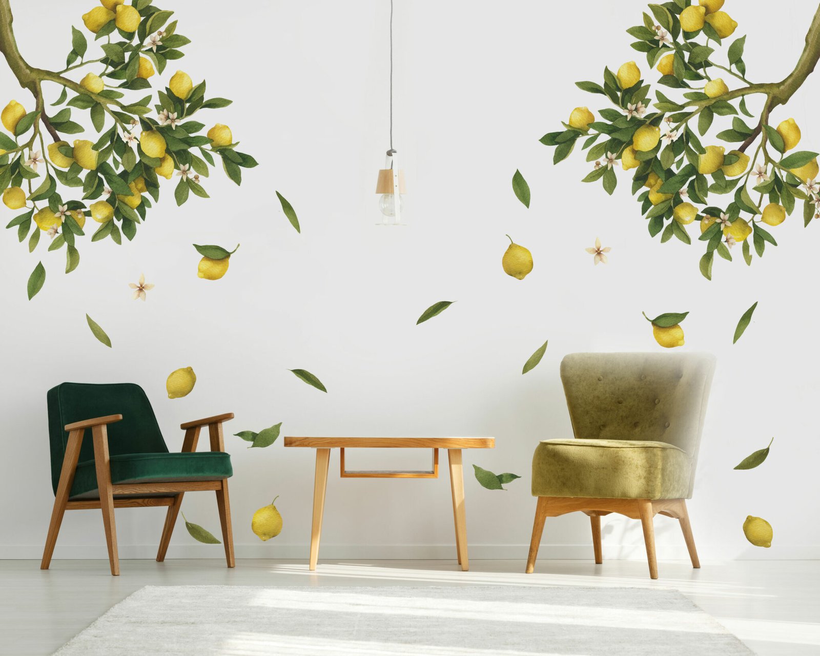 Lemon Branch Wall Decals Decals Removable Wallpapers, Wall Stickers
